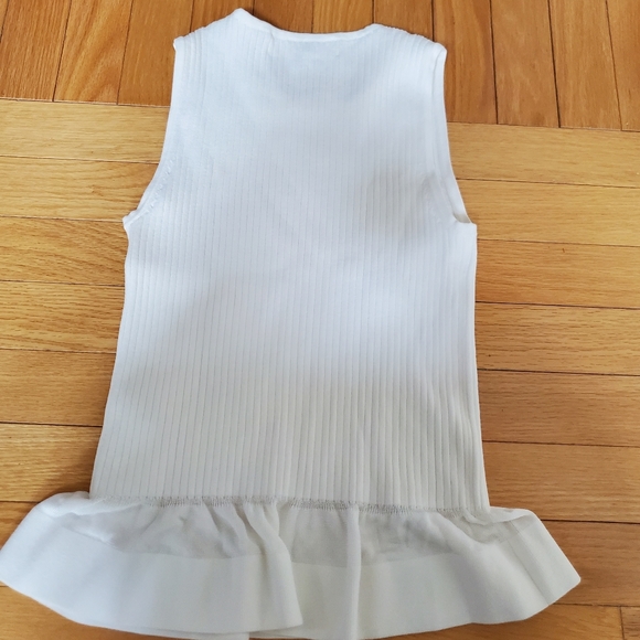 Diane Von Furstenberg White Sleeveless Small Top - Picture 5 of 7
